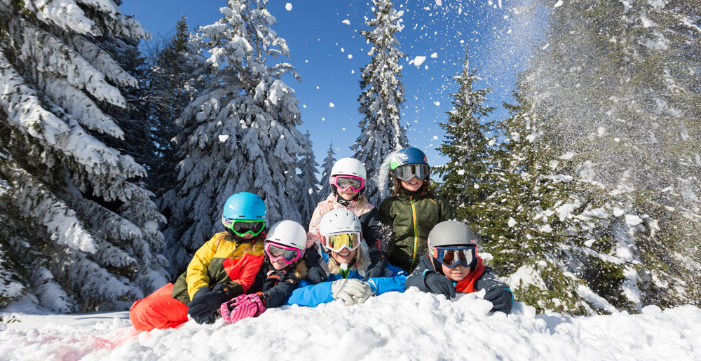 Kinder Skifahren Skischule Hausberg Reit im Winkl